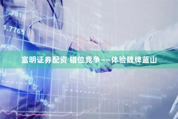 富明证券配资 错位竞争——体验魏牌蓝山